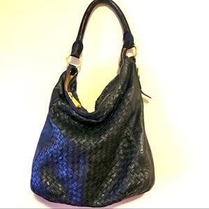 CHRISTOPHER.KON Woven Leather Hobo Handbag